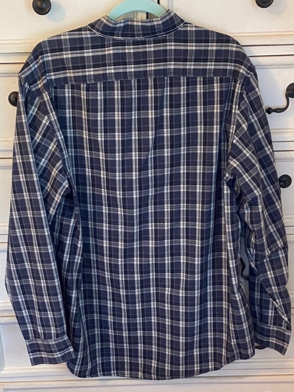 Faded Glory Blue Plaid Button Down Shirt Men’s Size L Rugged Casual - Picture 4 of 10